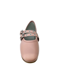 Luccini Pink Buckle Ballet Flat