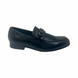 Venettini Black Chain Dress Loafer