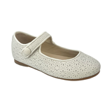 LMDI Ivory Perforated Mary Jane