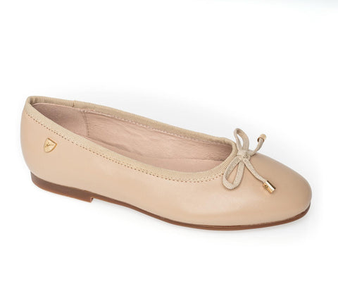 Venettini Linen Leather Ballet Flat