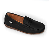 Venettini Black Gum Penny Loafer