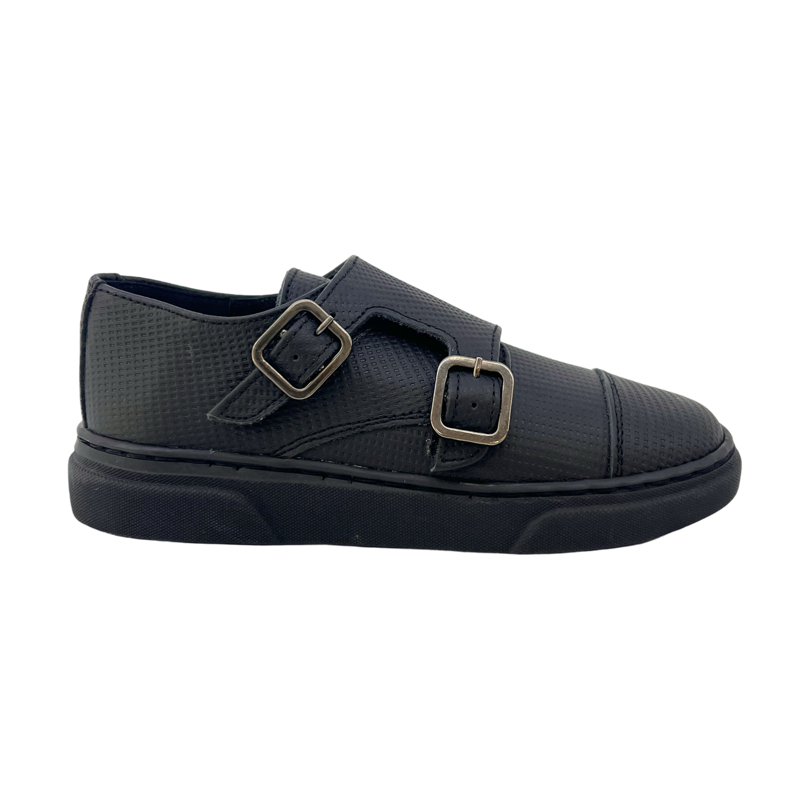 Blublonc Black Double Monkstrap Sneaker