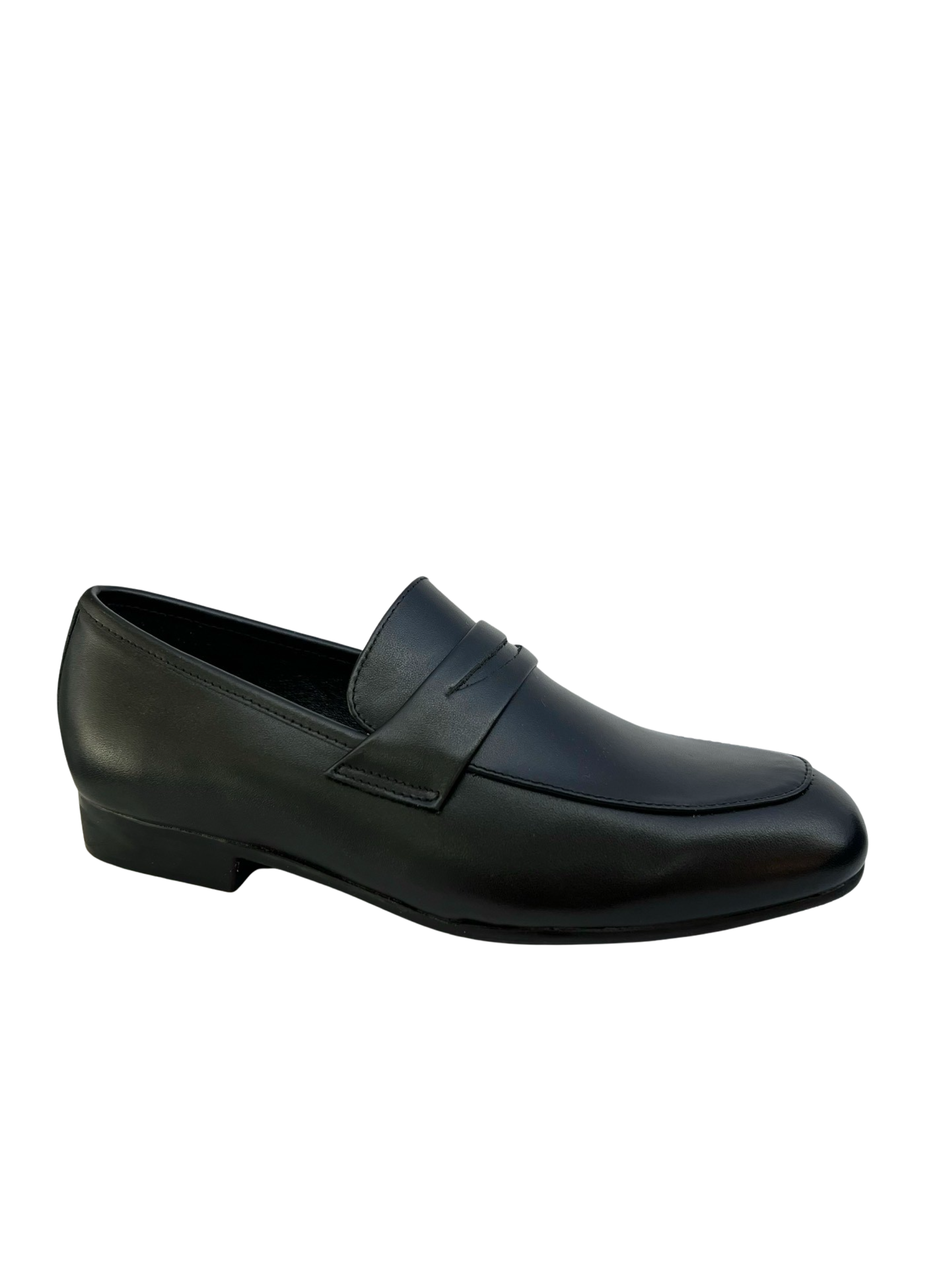 Venettini Black Dress Penny Loafer - 55-Chase