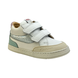 Pom D'api White Velcro Glitter Sneaker