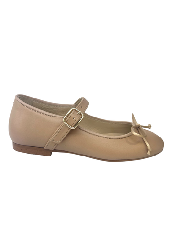 Blublonc Nude Buckle Flat