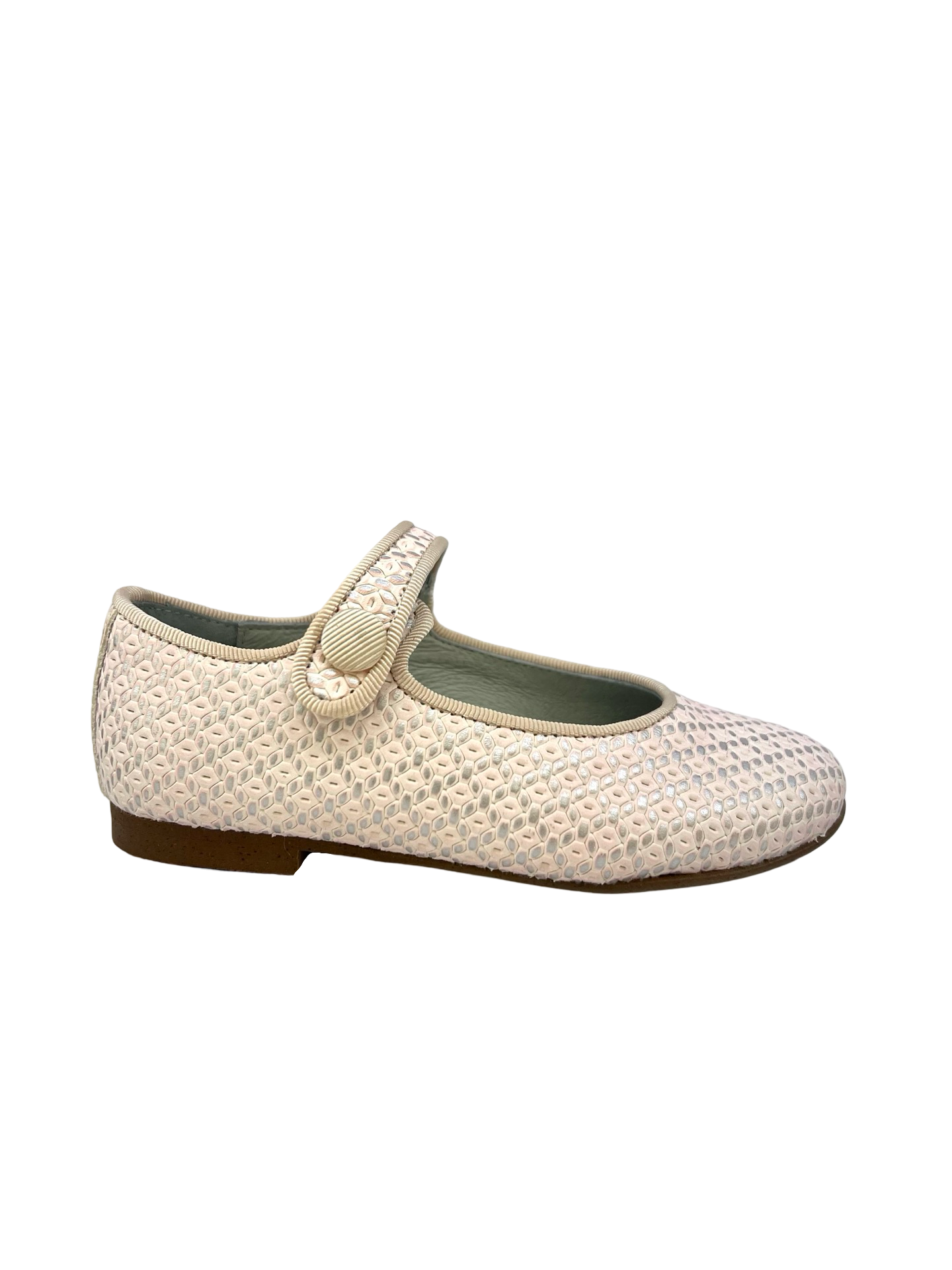 Luccini Ivory Weave Mary Jane