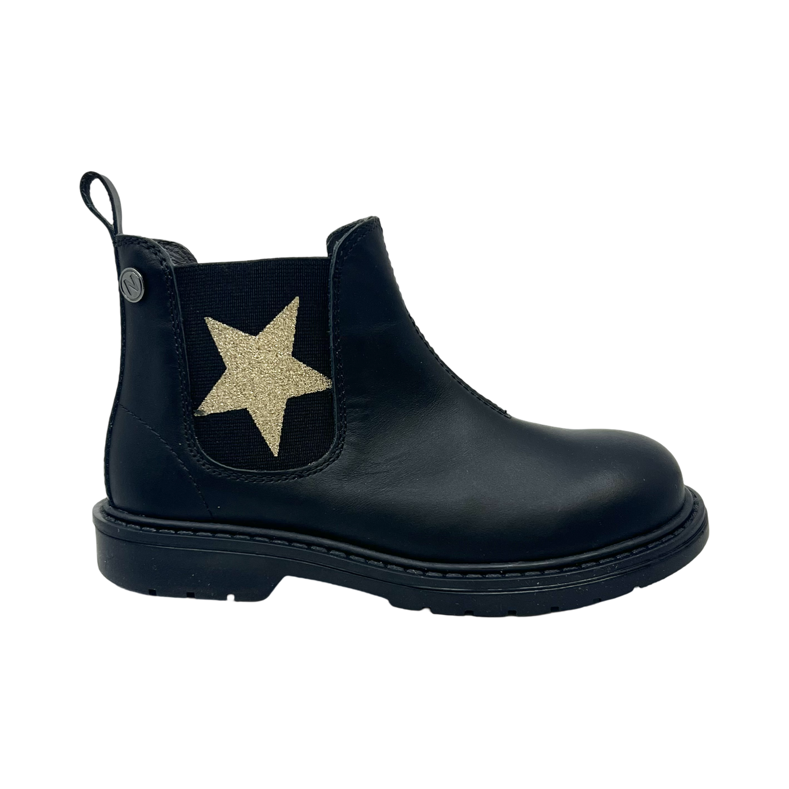 Naturino Black Bootie with Gold Star - Piccadilly