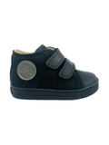 Falcotto Black Felt Double Velcro Sneaker - Michael