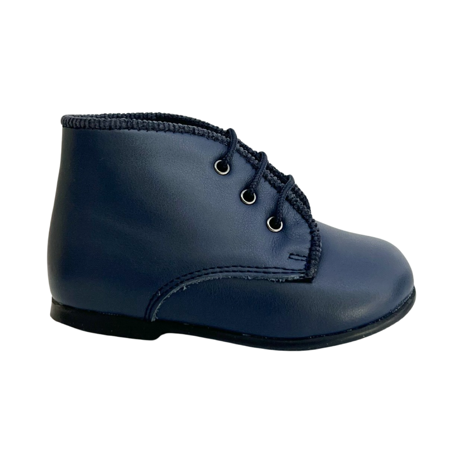 Blublonc Navy Laced Baby Bootie