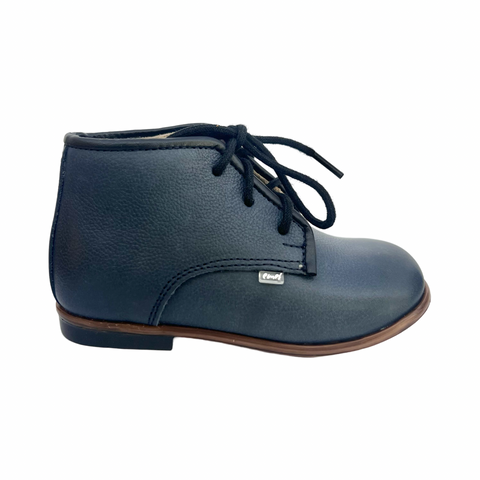 Emel Navy Laced Baby Bootie