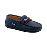 Atlanta Navy Loafer with Buckle