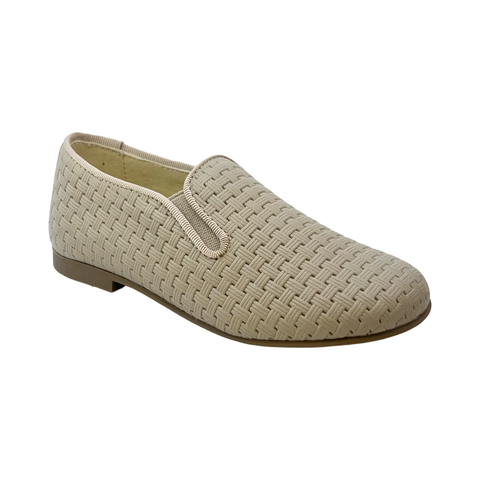 Andanines Taupe Weave Smoking Shoe