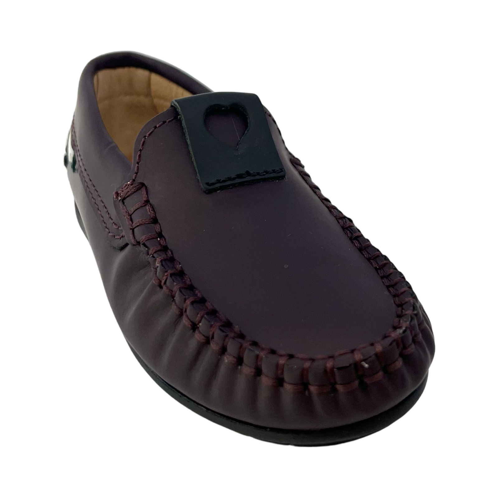 Fascani Bordeaux Gum Heart Mocassin