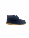 Naturino Navy Suede Velcro Hi Top - Choco