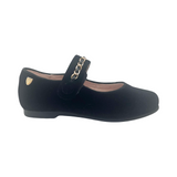 Venettini Black Chain Velcro Mary Jane