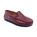 Atlanta Bordeaux Hearts Embossed Mocassin